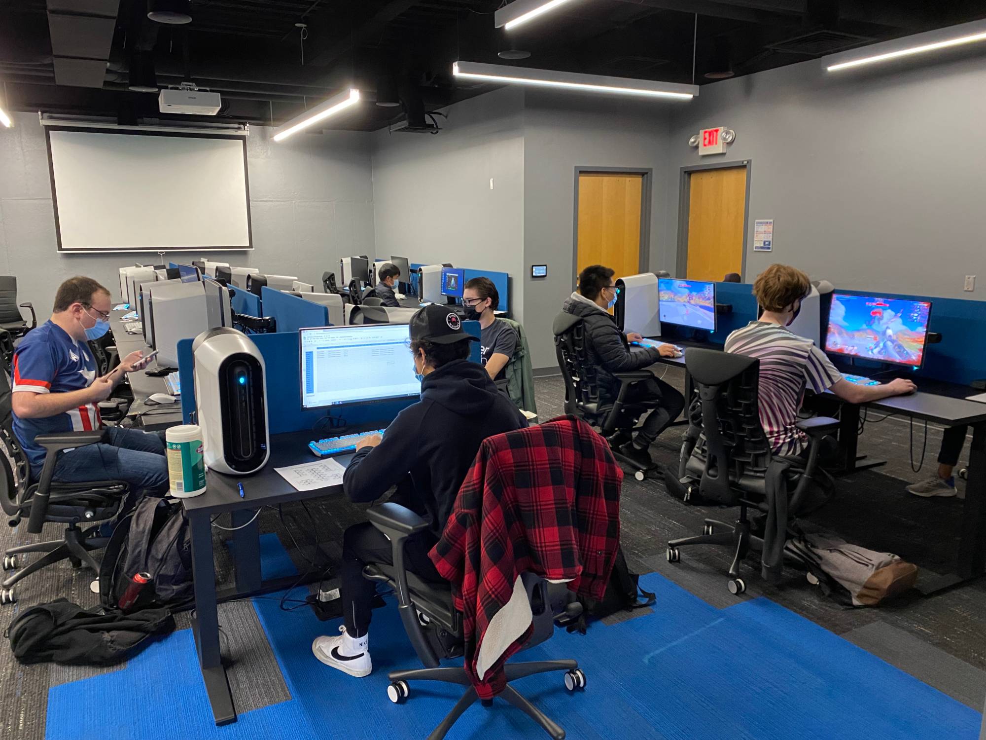 Laker Esports Center Students Participating in Gaming
